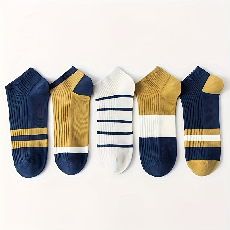 Color Block Edition Ankle Socks | 5-Pairs