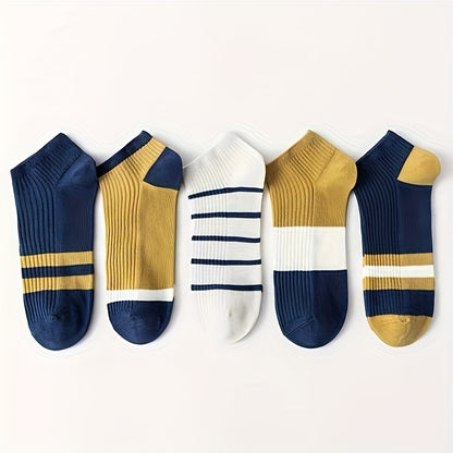 Color Block Edition Ankle Socks | 5-Pairs