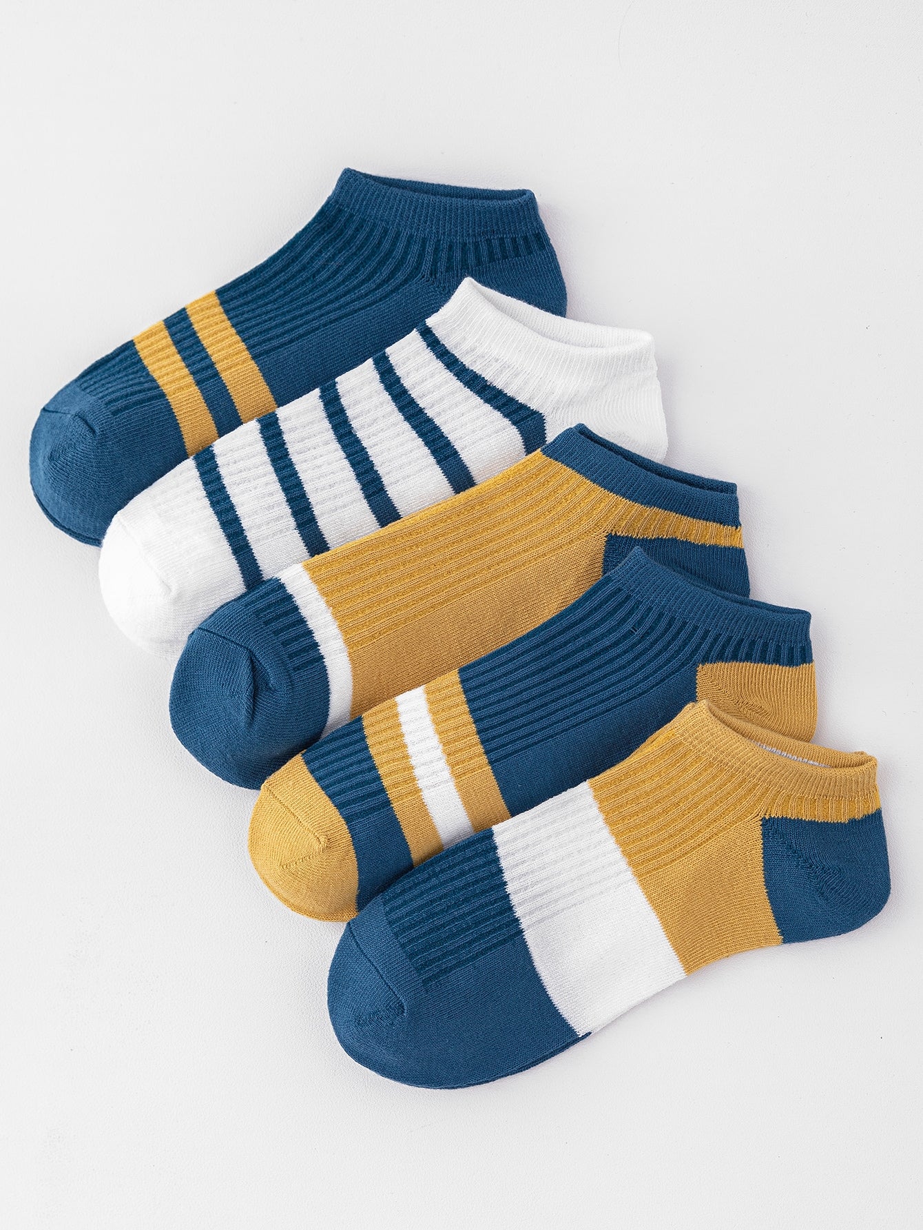 Color Block Edition Ankle Socks | 5-Pairs