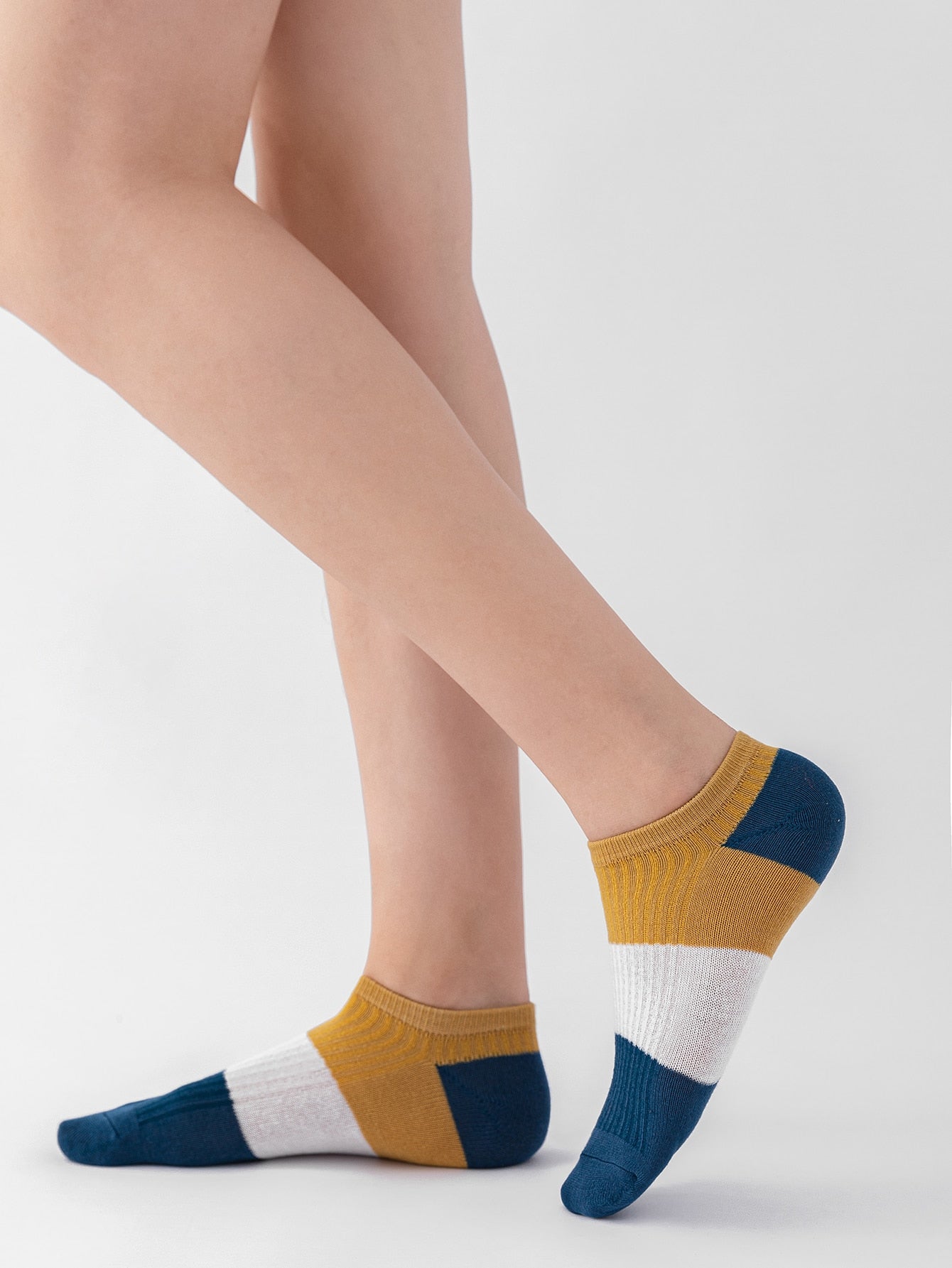 Color Block Edition Ankle Socks | 5-Pairs