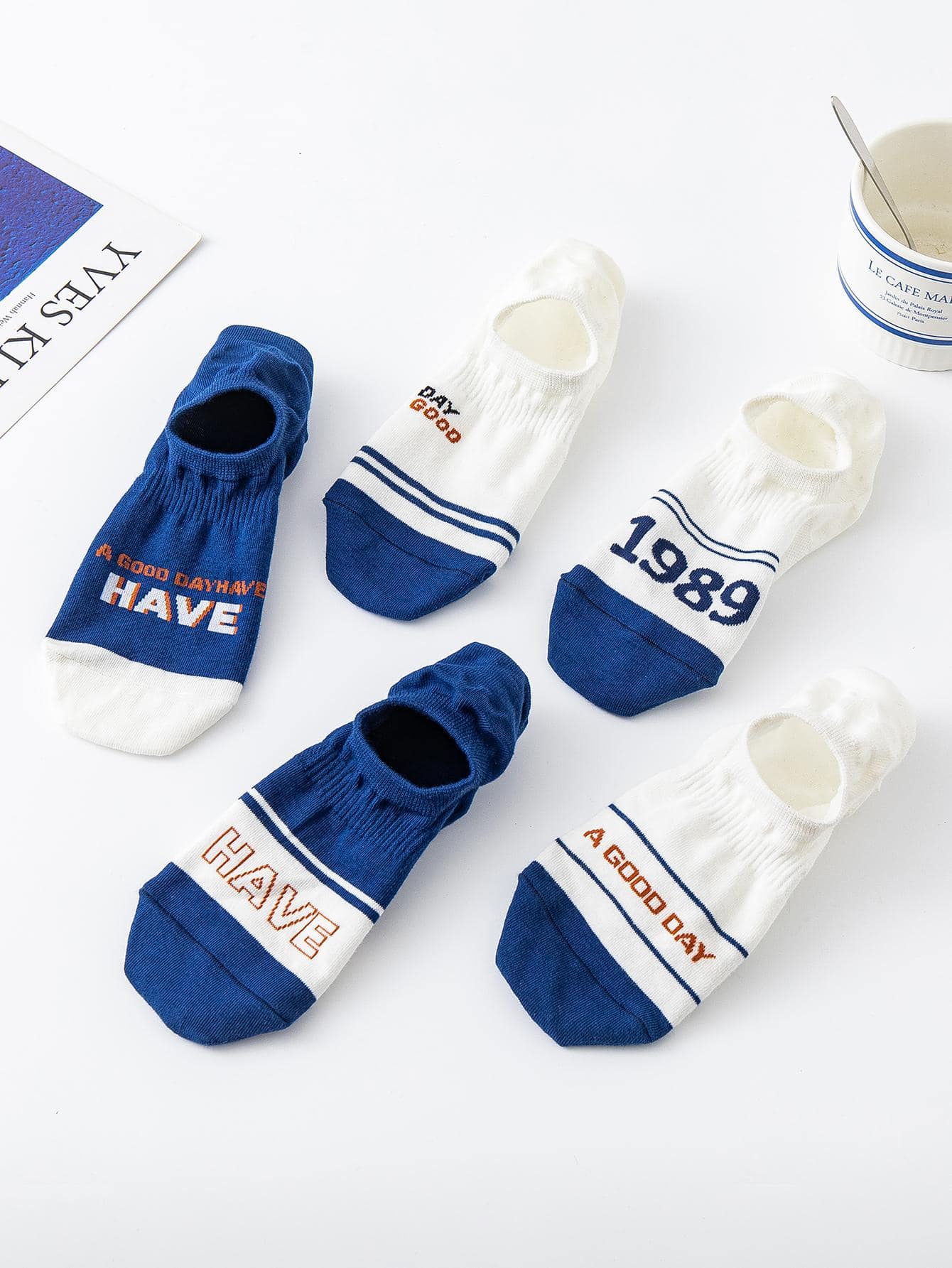 Have a Good Day Edition No Show Socks | 5-Pairs