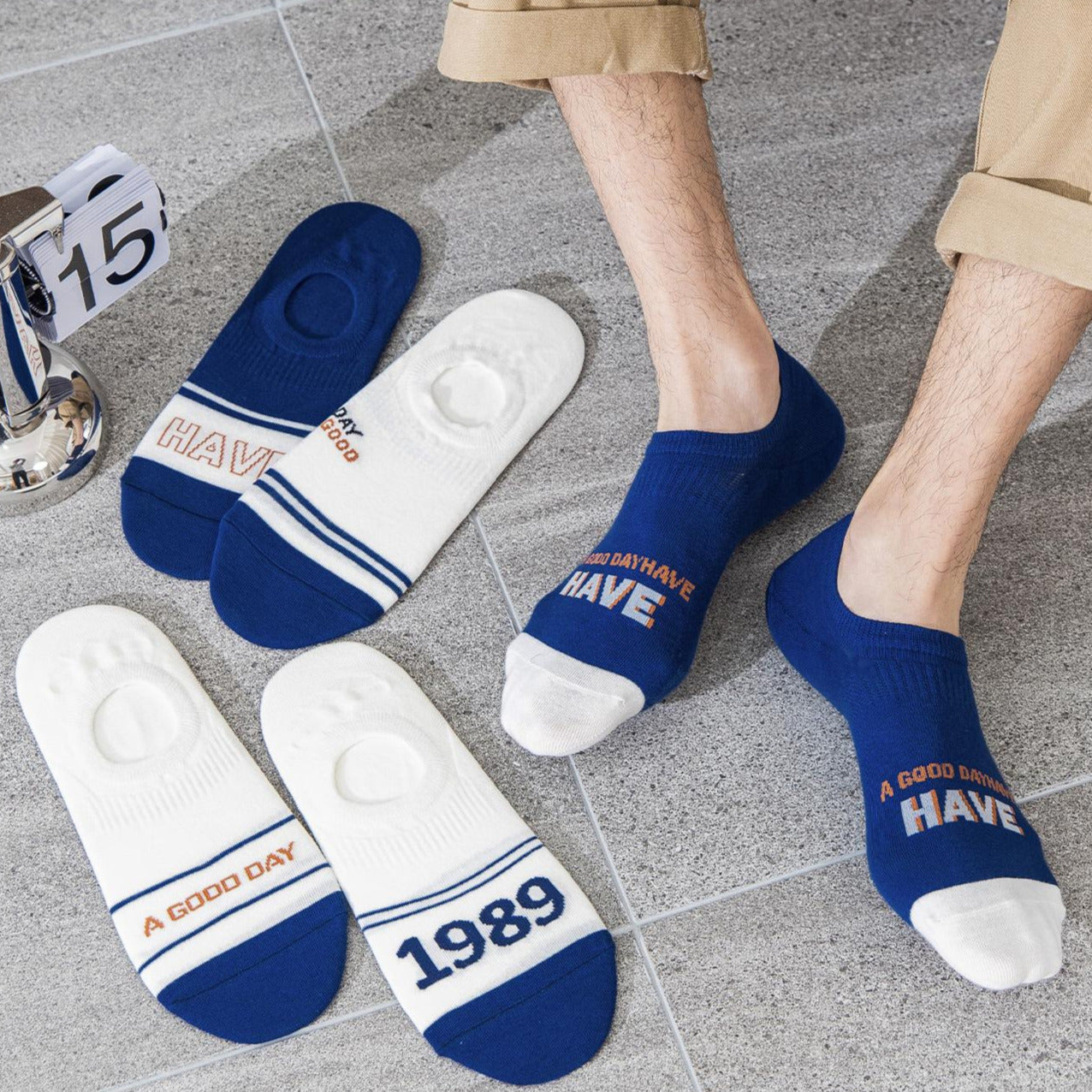 Have a Good Day Edition No Show Socks | 5-Pairs